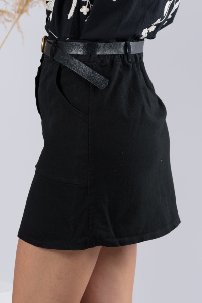 Skirt Mini Jeans Black