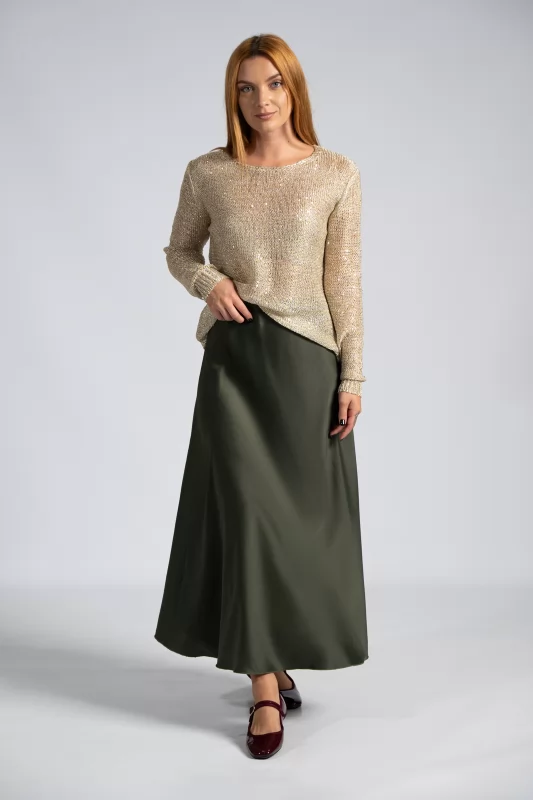 Skirt Satin Maxi 