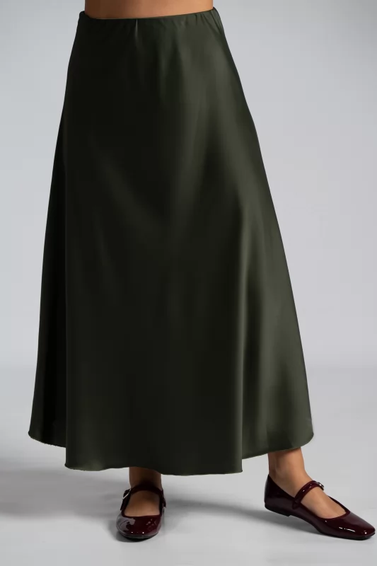 Skirt Satin Maxi 