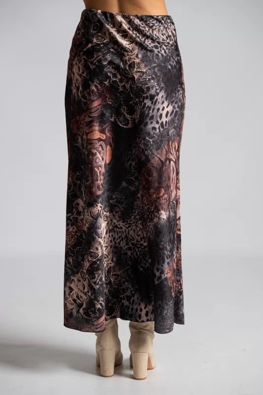 Satin Skirt Snake Pattern