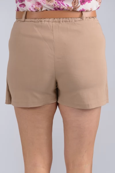 Skirt-Shorts Pleated Beige