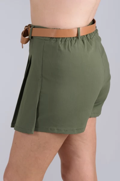 Skirt-Shorts Pleated Khaki