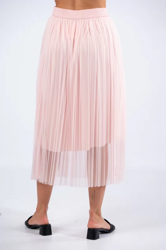 Tulle Skirt Pleated Baby Pink