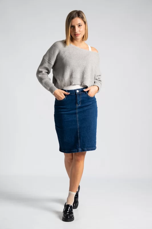 Skirt Jean Midi