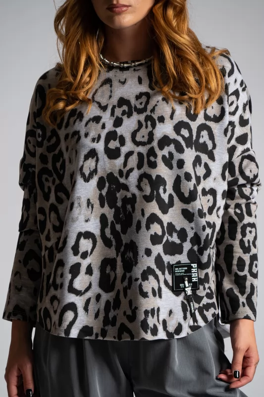 Φούτερ Λεπτό Leopar Print