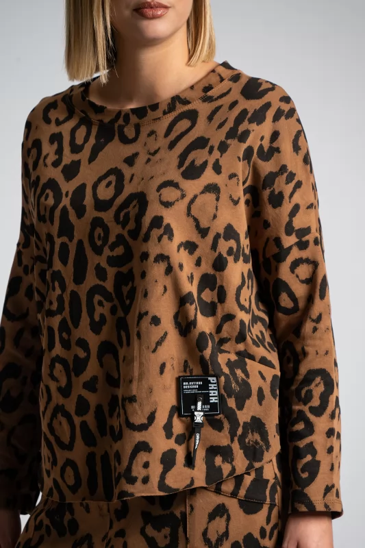 Φούτερ Λεπτό Leopar Print