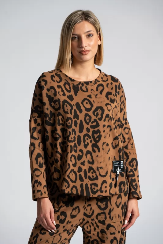 Φούτερ Λεπτό Leopar Print