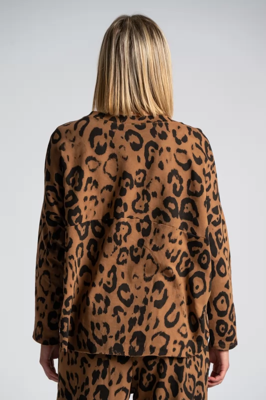 Φούτερ Λεπτό Leopar Print