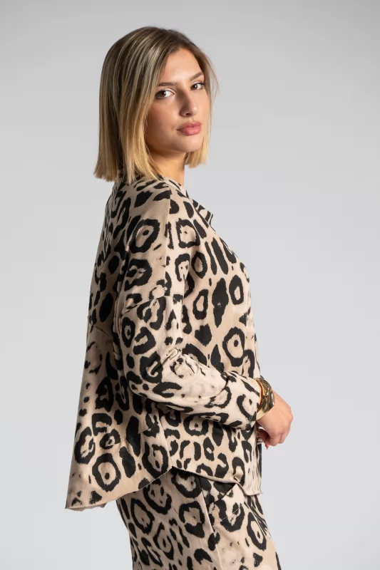 Φούτερ Λεπτό Leopar Print