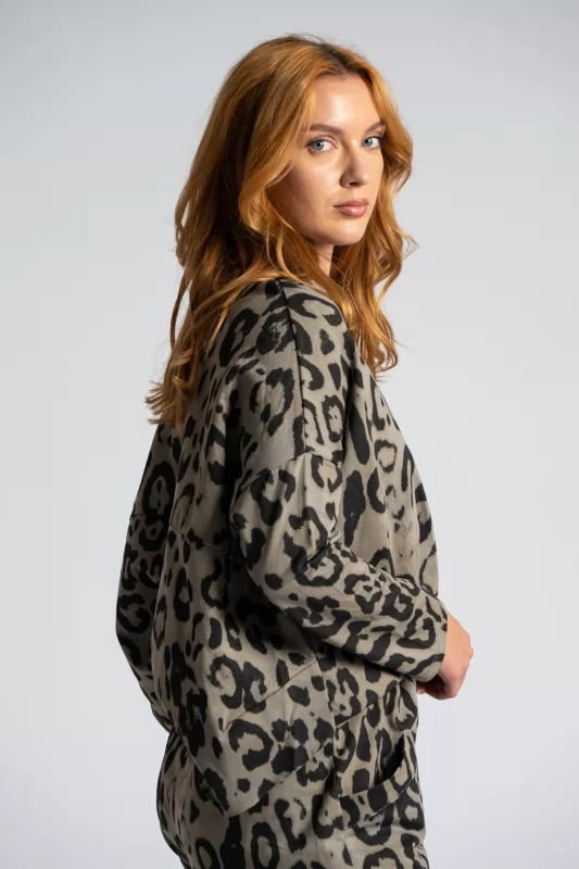 Φούτερ Λεπτό Leopar Print