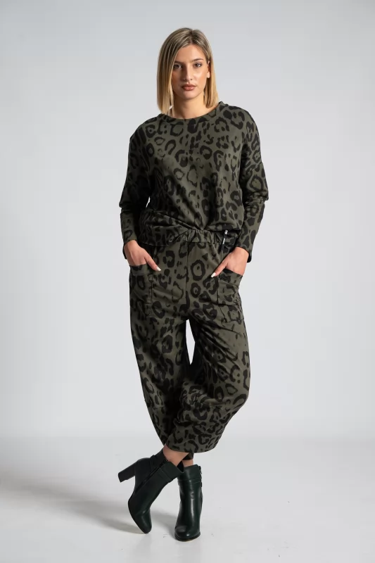 Φούτερ Λεπτό Leopar Print