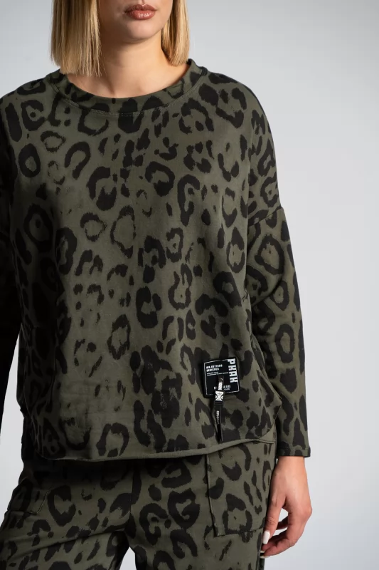 Φούτερ Λεπτό Leopar Print