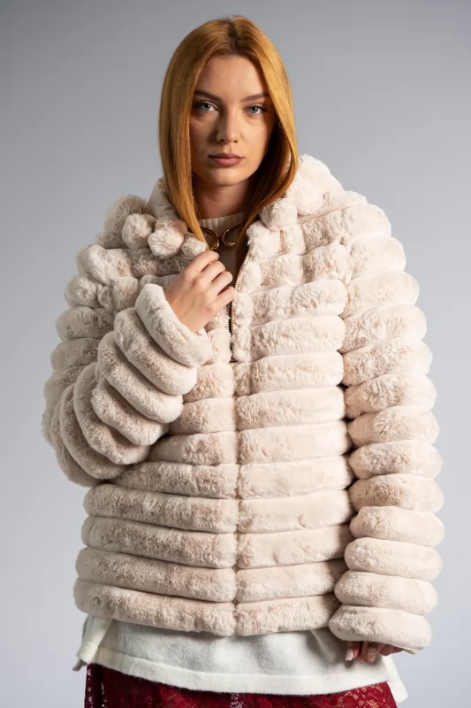 Fur Jacket Zipper Puffer