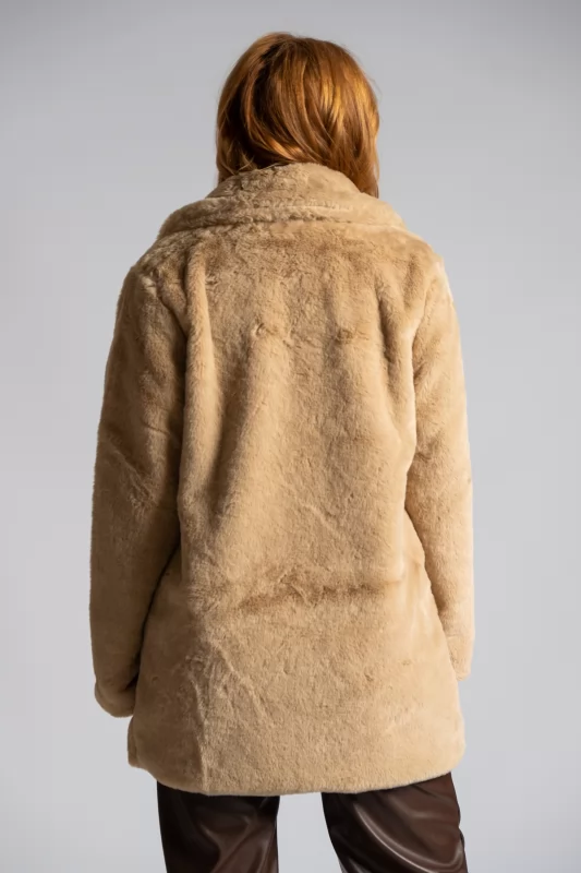 Fur Coat With Clutch