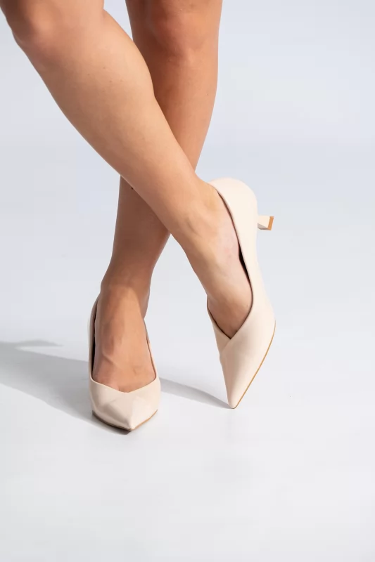 Pumps Half Patet Leather-Leatherette