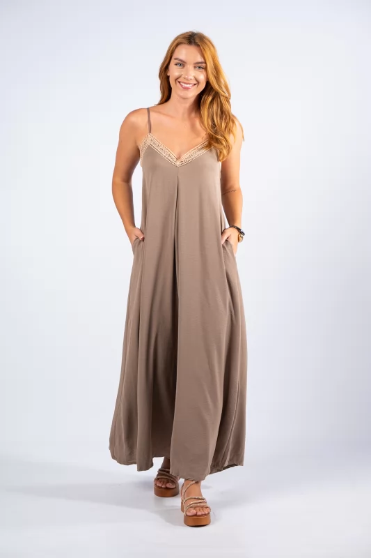 Jumpsuit Champagne Detail Taupe