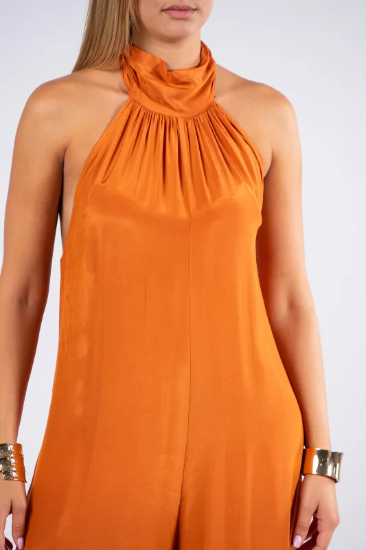 Jumpsuit Halter Neck Copper