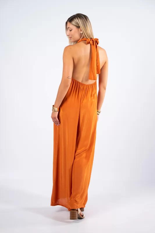 Jumpsuit Halter Neck Copper