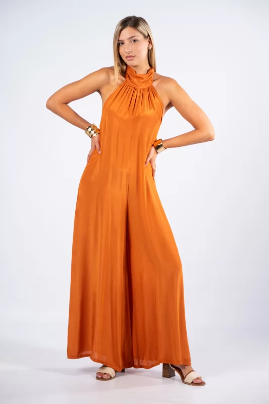 Jumpsuit Halter Neck Copper