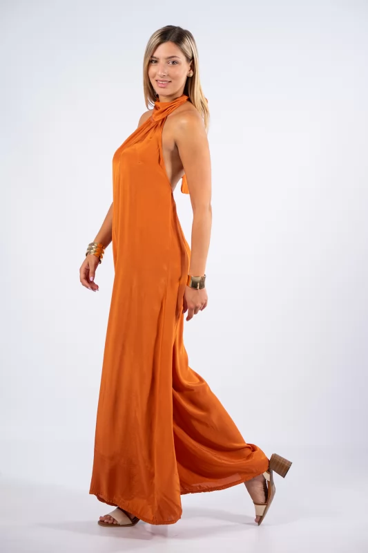 Jumpsuit Halter Neck Copper