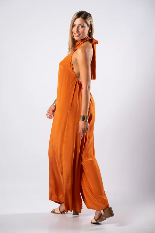 Jumpsuit Halter Neck Copper