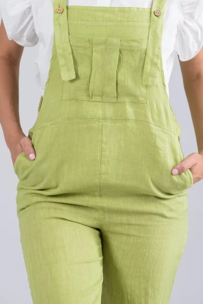 Jumpsuit Λινή Lime