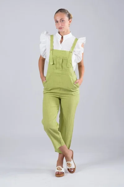 Jumpsuit Λινή Lime