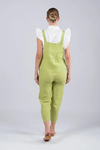 Jumpsuit Λινή Lime