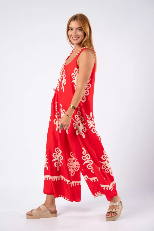 Jumpsuit Baroque Red