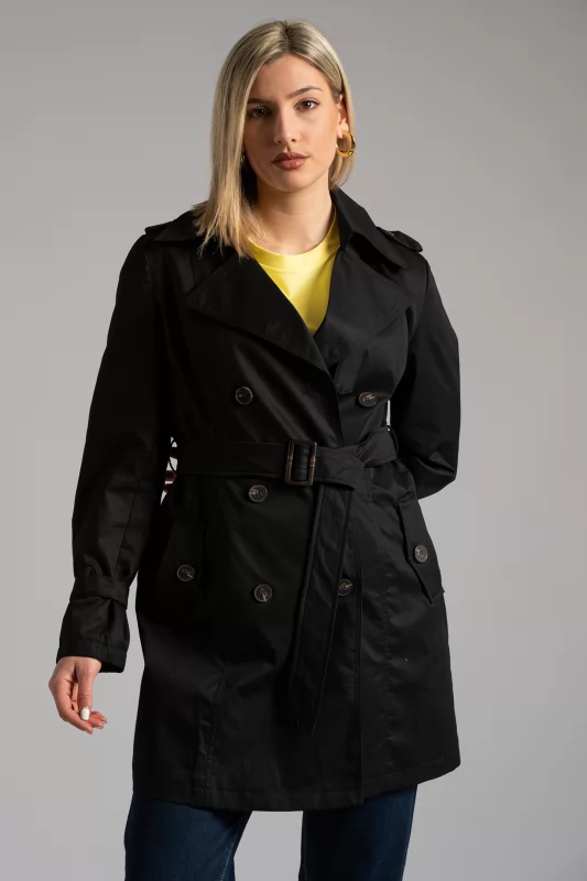 Trench Coat Cotton Belt 