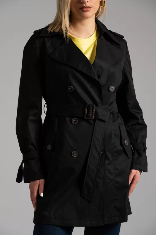 Trench Coat Cotton Belt 