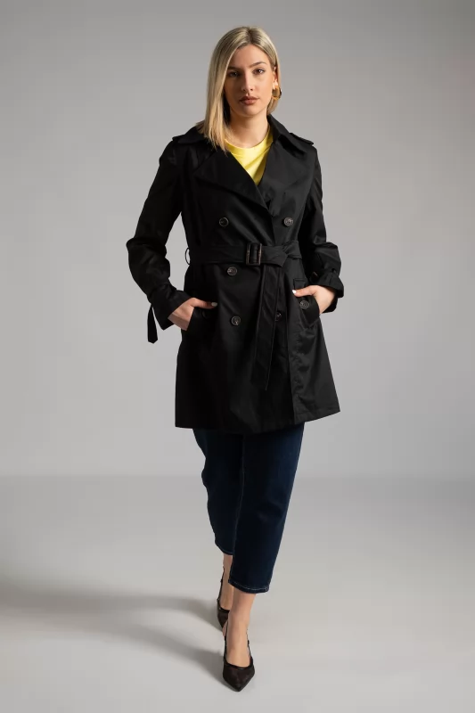 Trench Coat Cotton Belt 