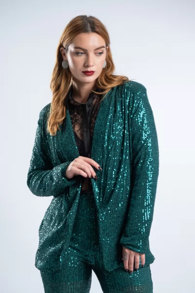 Suit Sequins Green