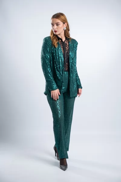 Suit Sequins Green