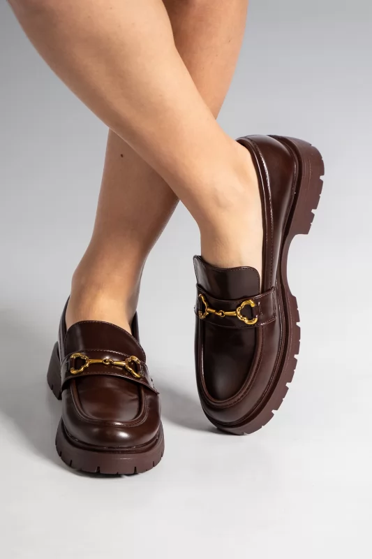 Loafers Δερματίνη Αγκράφα