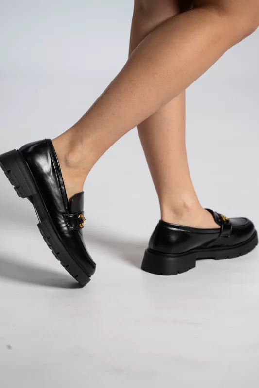 Loafers Δερματίνη Αγκράφα