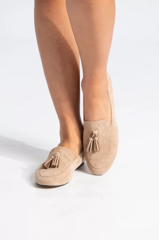 Moccasinia Suede Tassels