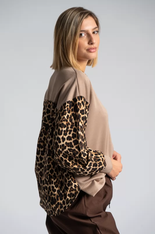 Blouse Animal Print Back