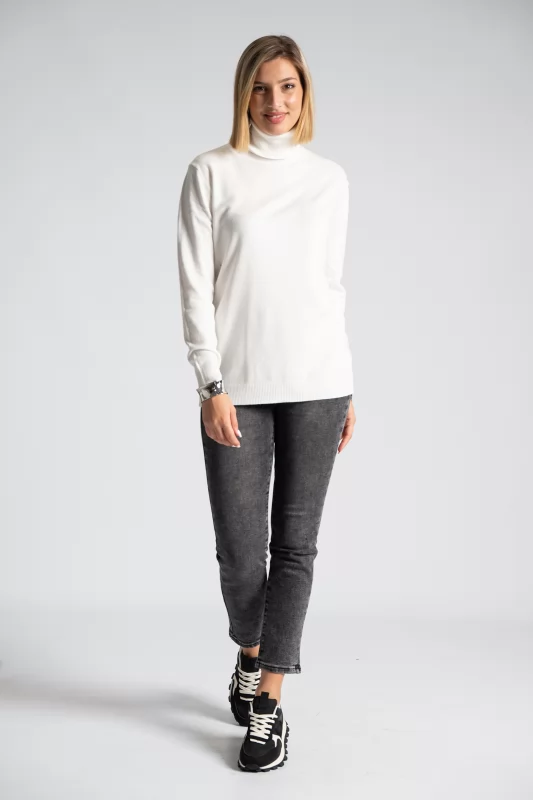 Blouse Basic Knitted Turtleneck