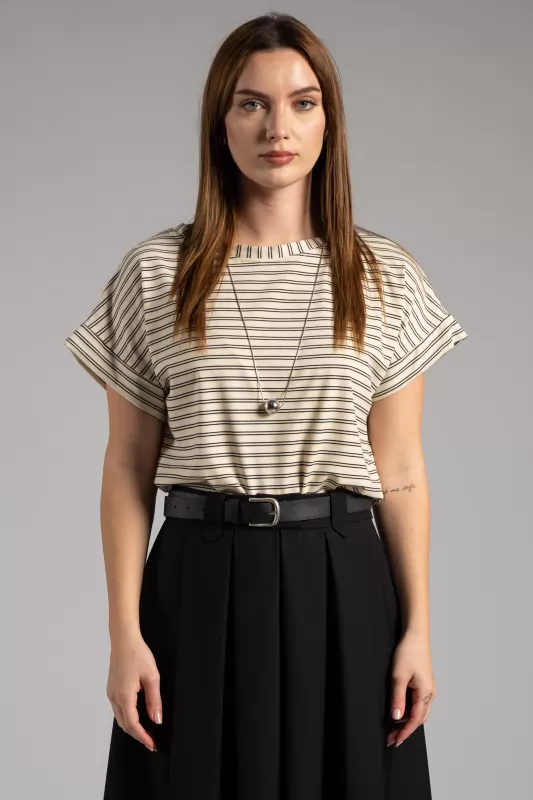 Blouse Double Stripes Blouse