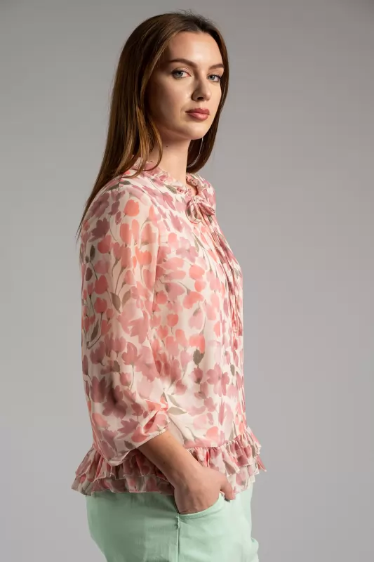 Blouse Floral Volan