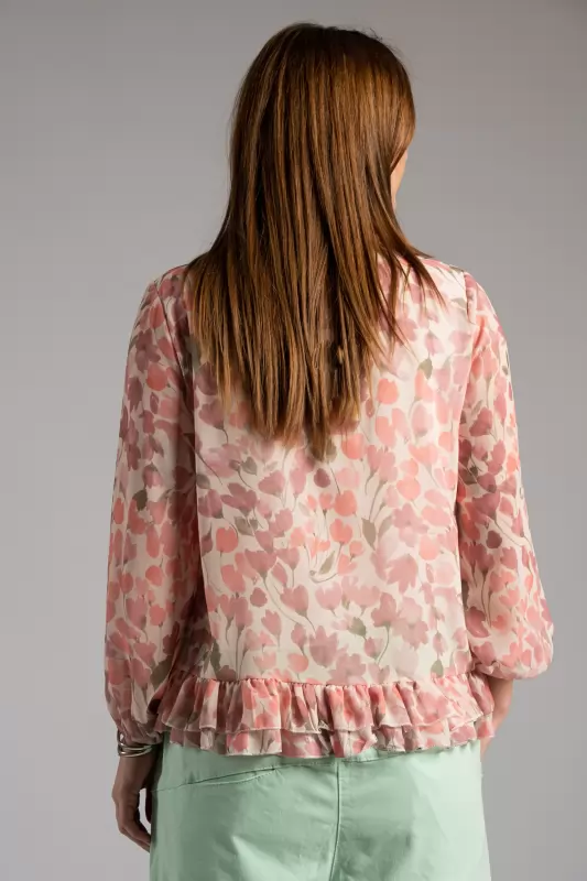 Blouse Floral Volan