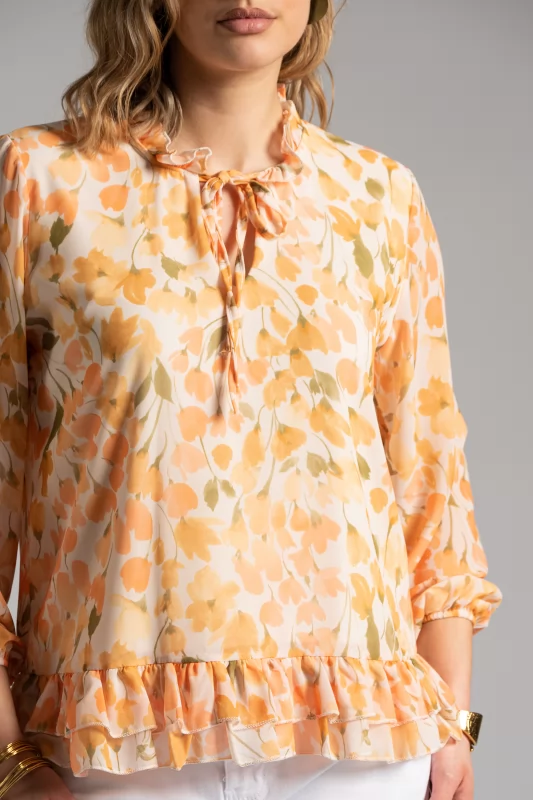 Blouse Floral Volan