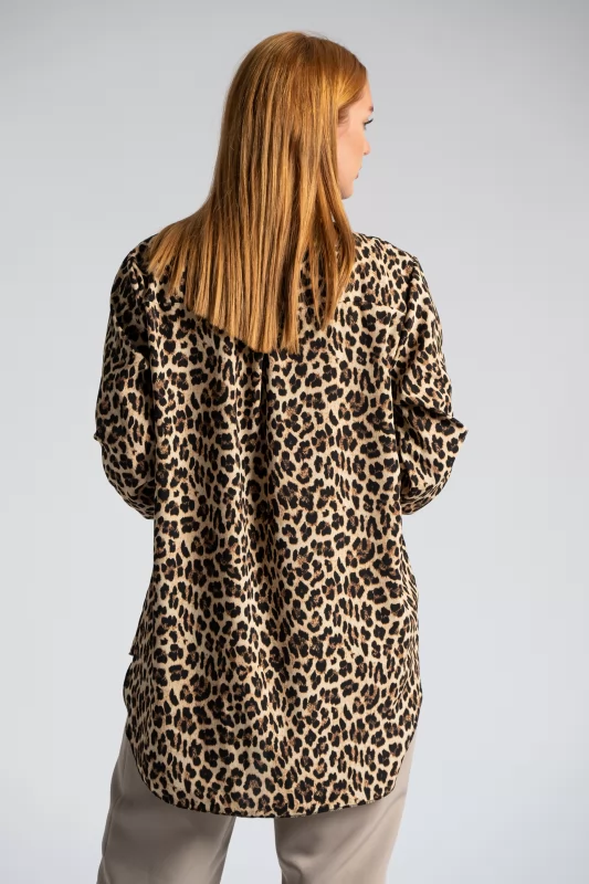 Blouse Buttons Animal Print