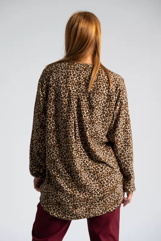 Blouse Buttons Animal Print