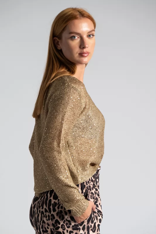 Blouse With Sequins