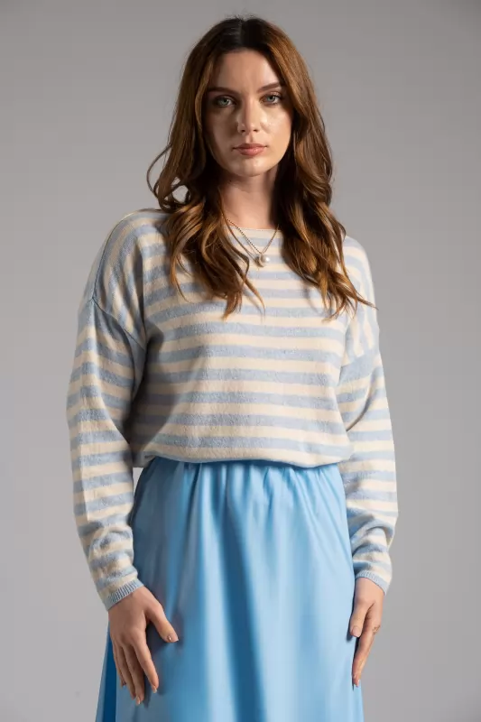 Blouse with Stripes