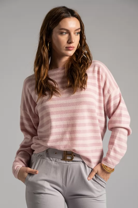 Blouse with Stripes