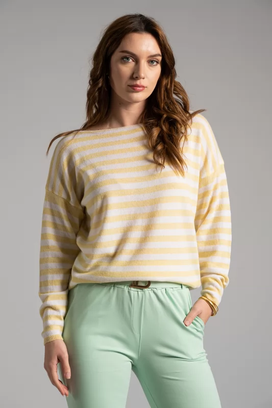 Blouse with Stripes