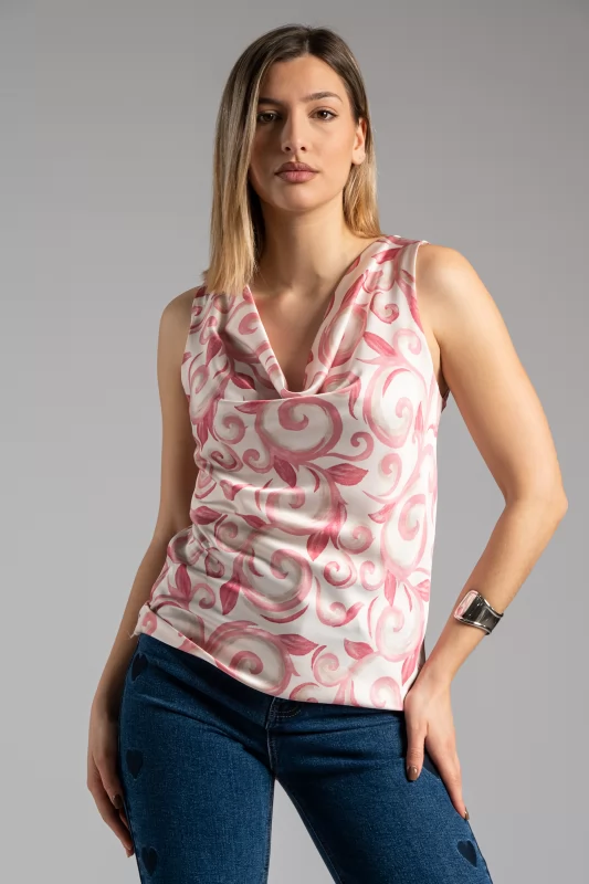 Draped Blouse Baroque Pink